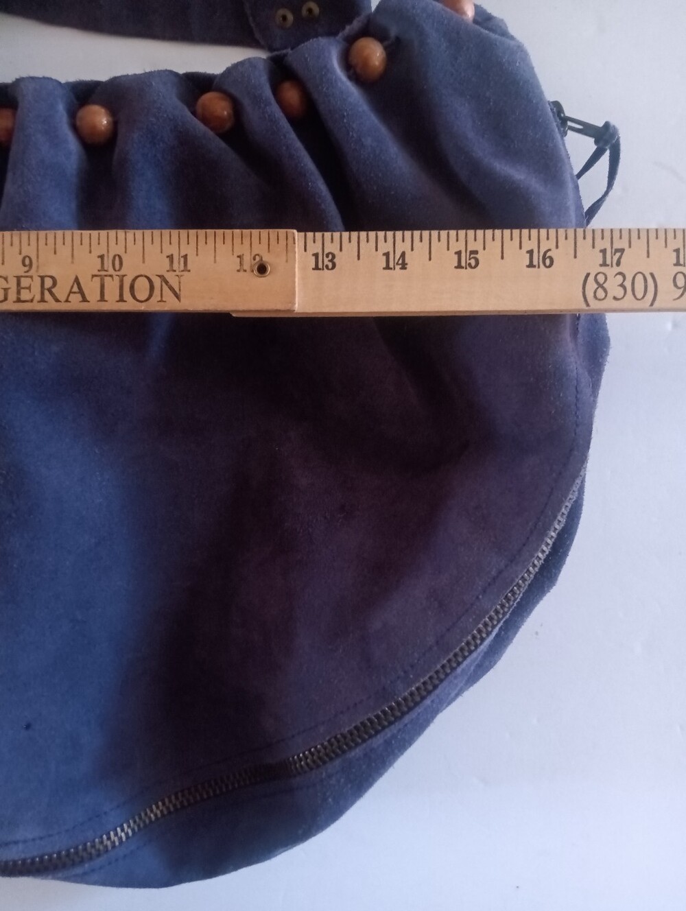 Rare VTG Development By Phillip Lim Purple Suede Slouchy Shoulder Bag - Picture 8 of 9